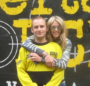 Elle Macpherson paintballing at Delta Force