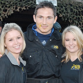 Frank Lampard paintballing at Delta Force