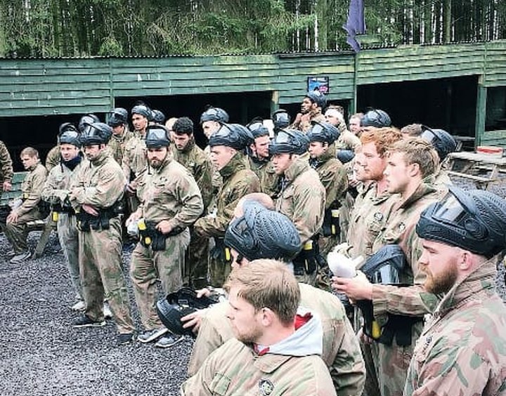 Glasgow Warriors paintballing at Delta Force