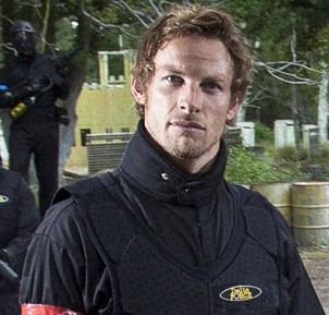 Jenson Button paintballing at Delta Force