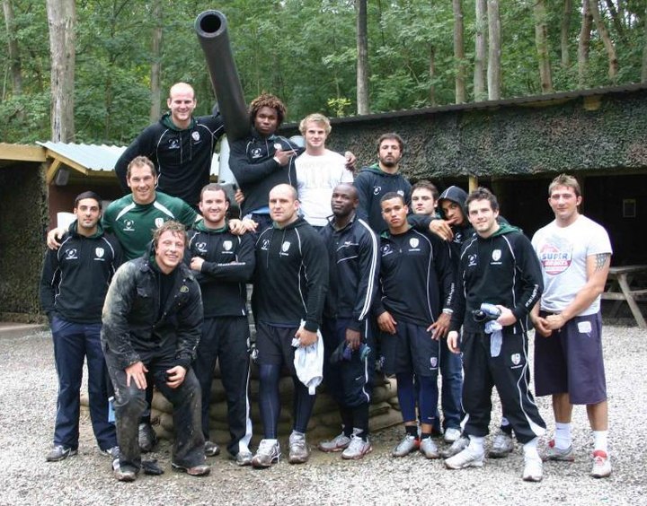 London Irish paintballing at Delta Force
