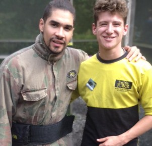 Louis Smith MBE paintballing at Delta Force