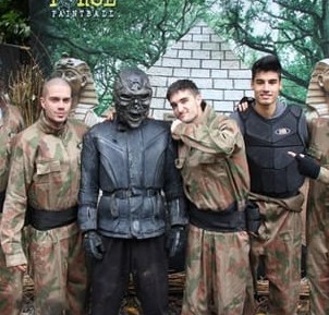 The Wanted paintballing at Delta Force