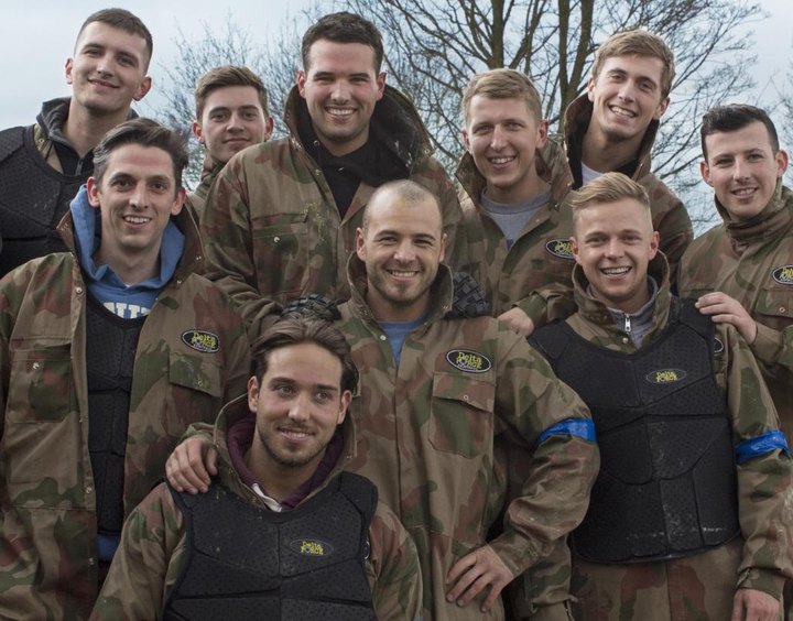 TOWIE paintballing at Delta Force