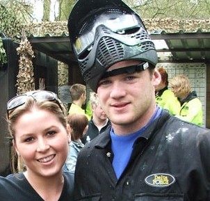 Wayne Rooney paintballing at Delta Force