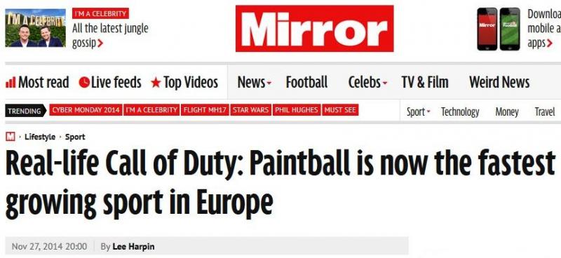 Mirror article on paintball 