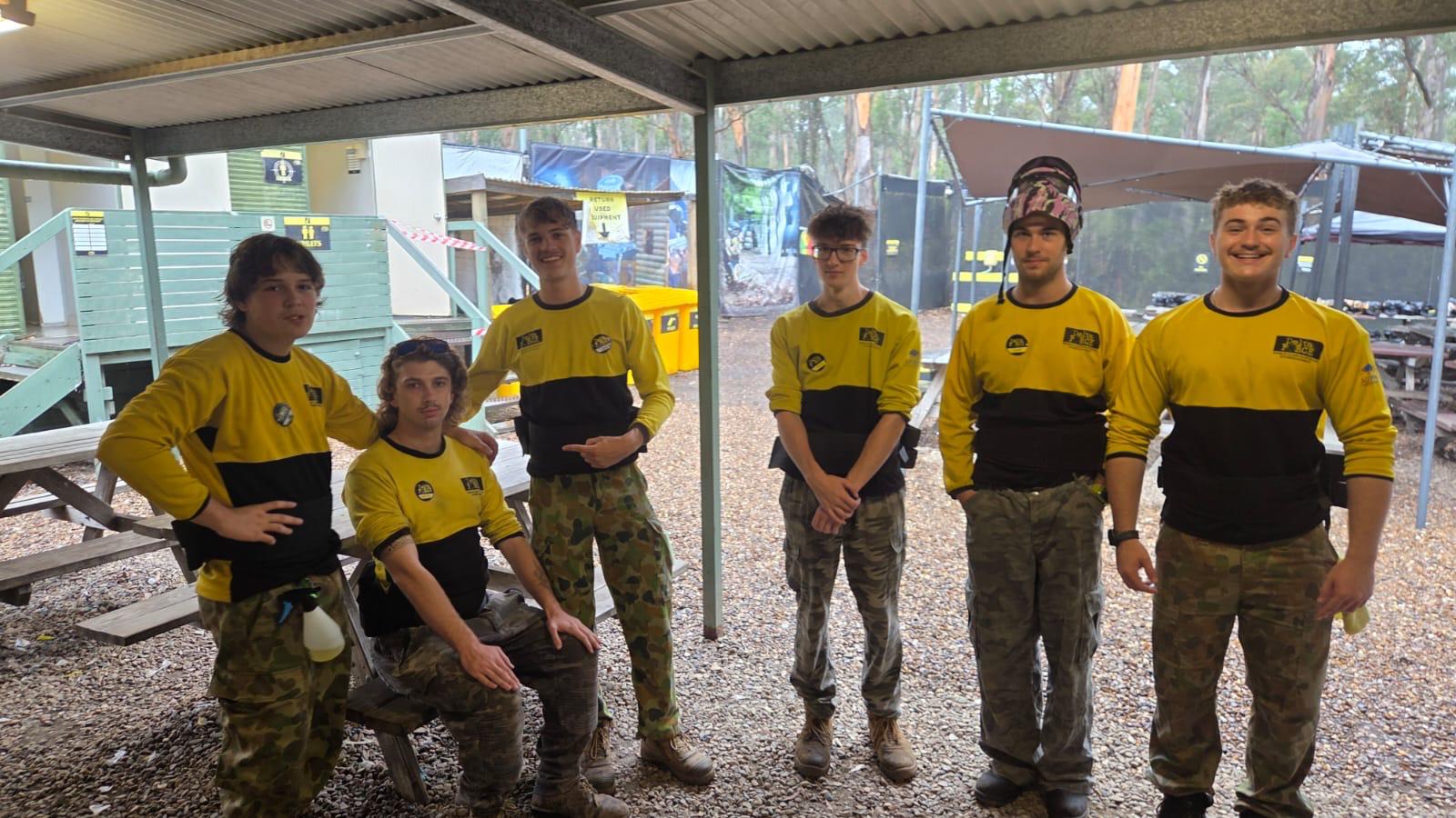 Delta Force Paintball team on site
