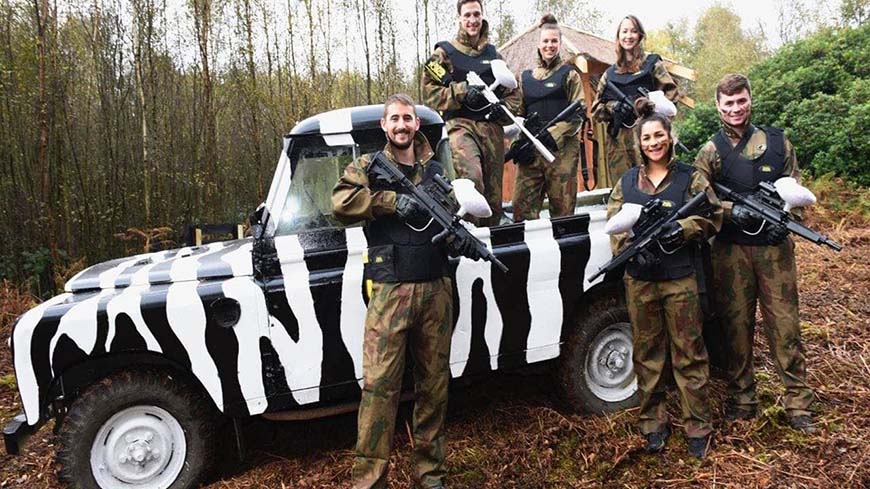 Paintball players in African Adventure