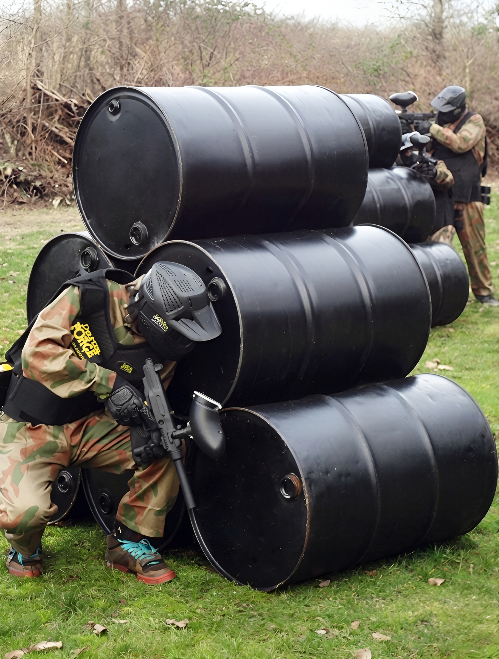 Chemical Alley themed paintball artwork