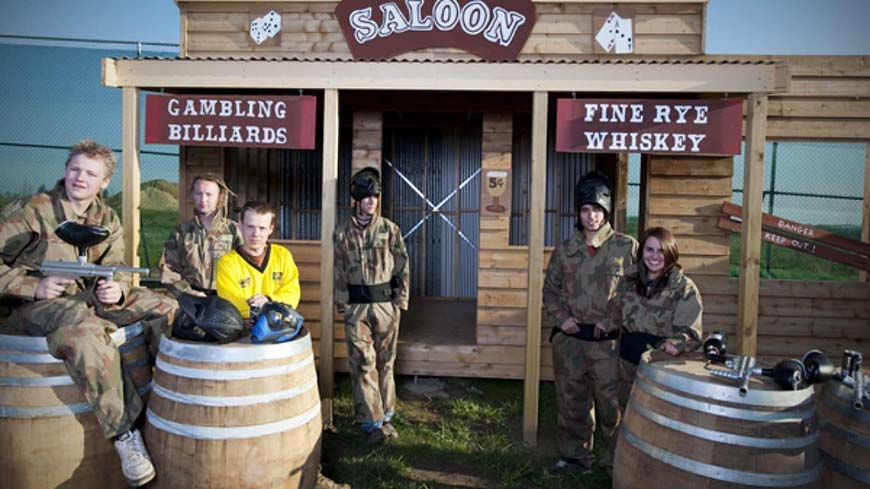 Gold Rush Wild West paintball buildings