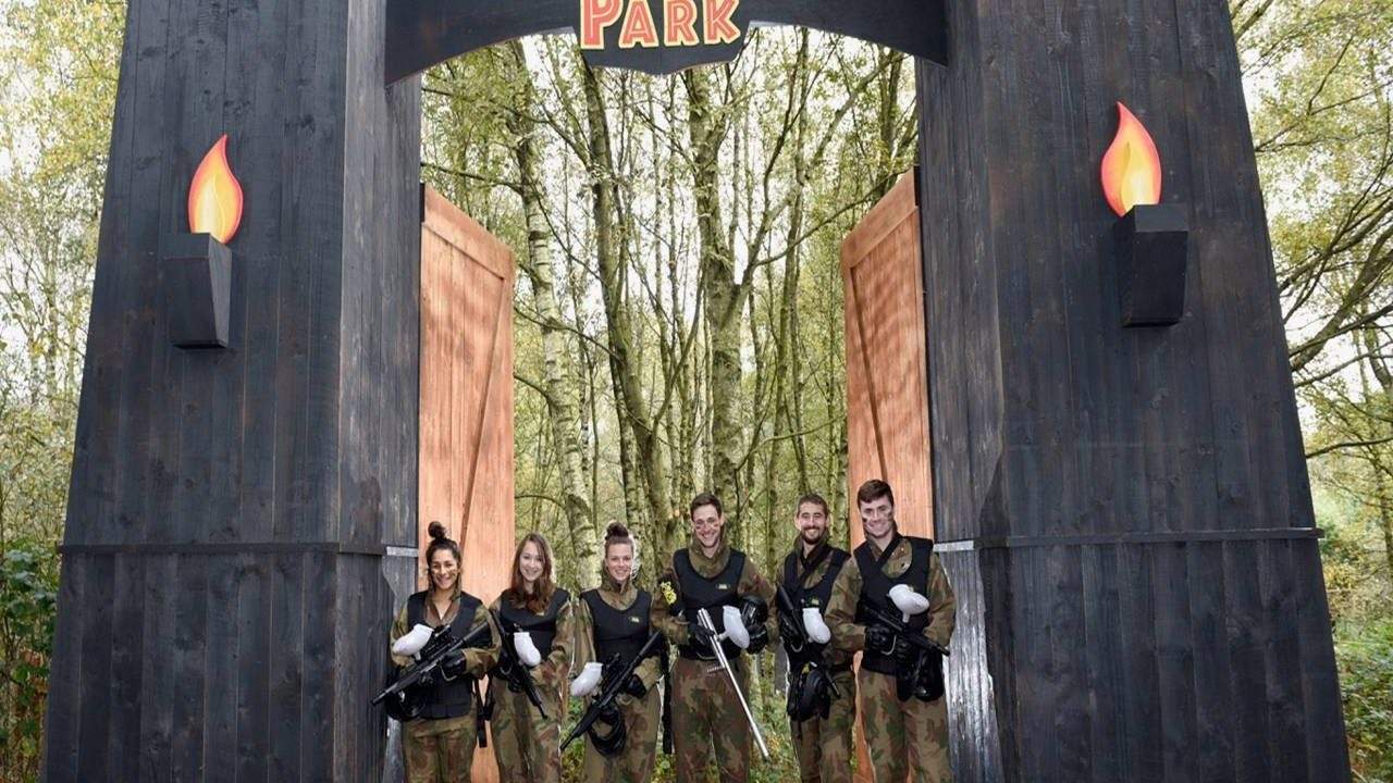 Raptor Park dinosaur paintball zone