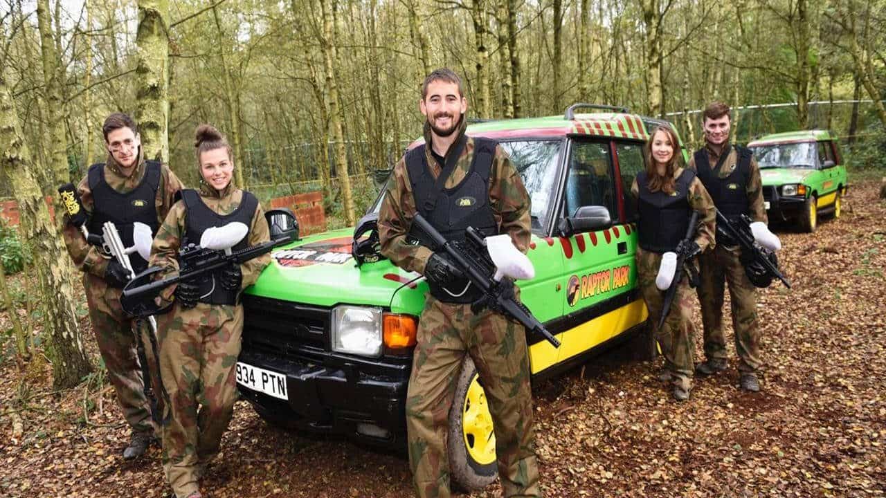Raptor Park paintball players advancing