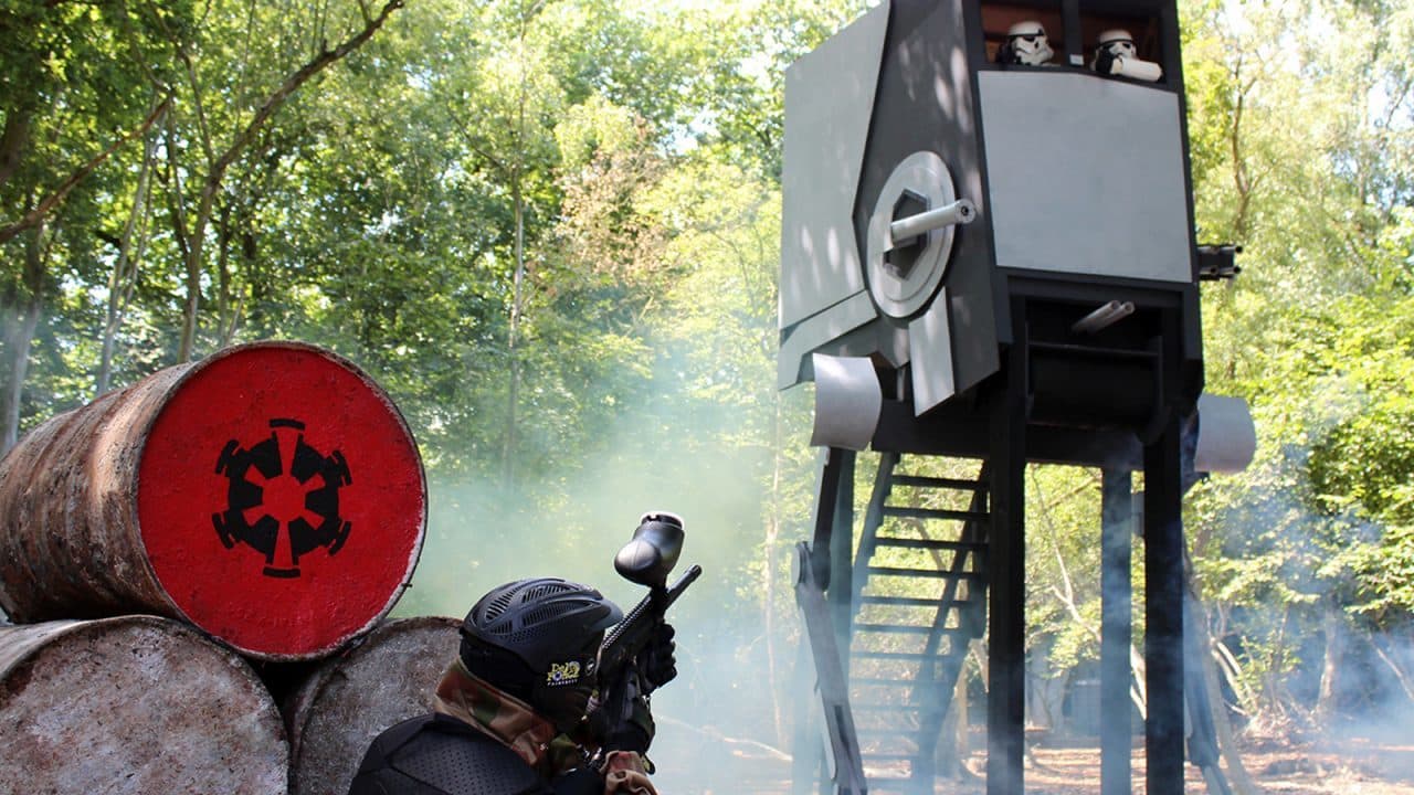 Space Warz scout walker paintball prop