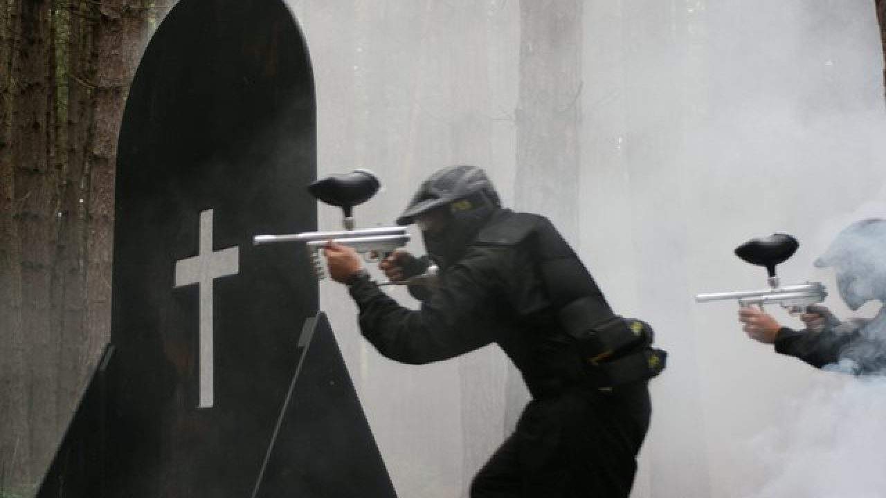 The Haunted Graveyard paintball game zone image 8