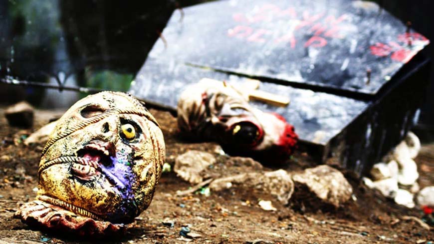 Zombies Crypt paintball graveyard cover