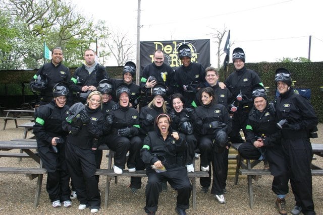 Corporate team-building celebrations at Delta Force Paintball