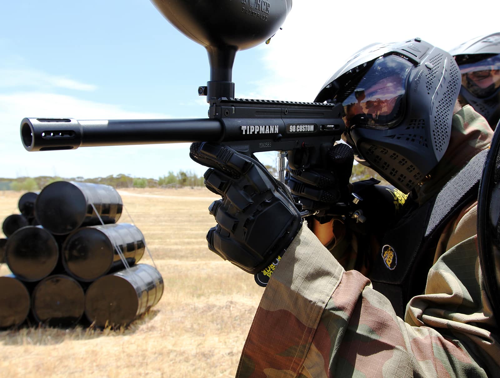 Chemical Alley Paintball Action Shot