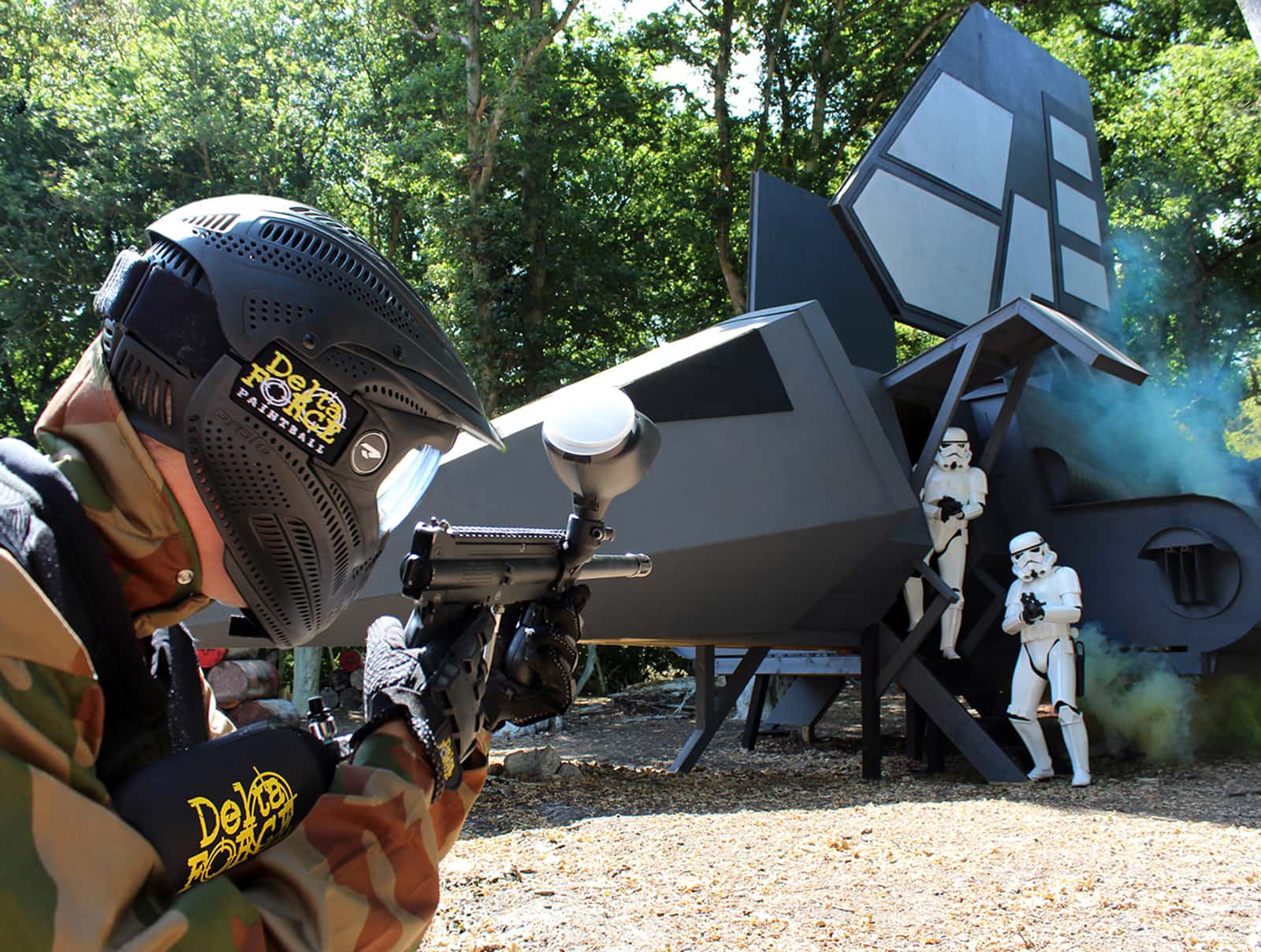 Delta Force Player Face Stormtroopers At Imperial Shuttle