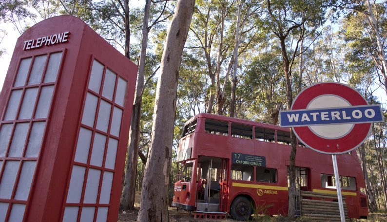 London Bus Paintball Game Zone at Cobham Paintball