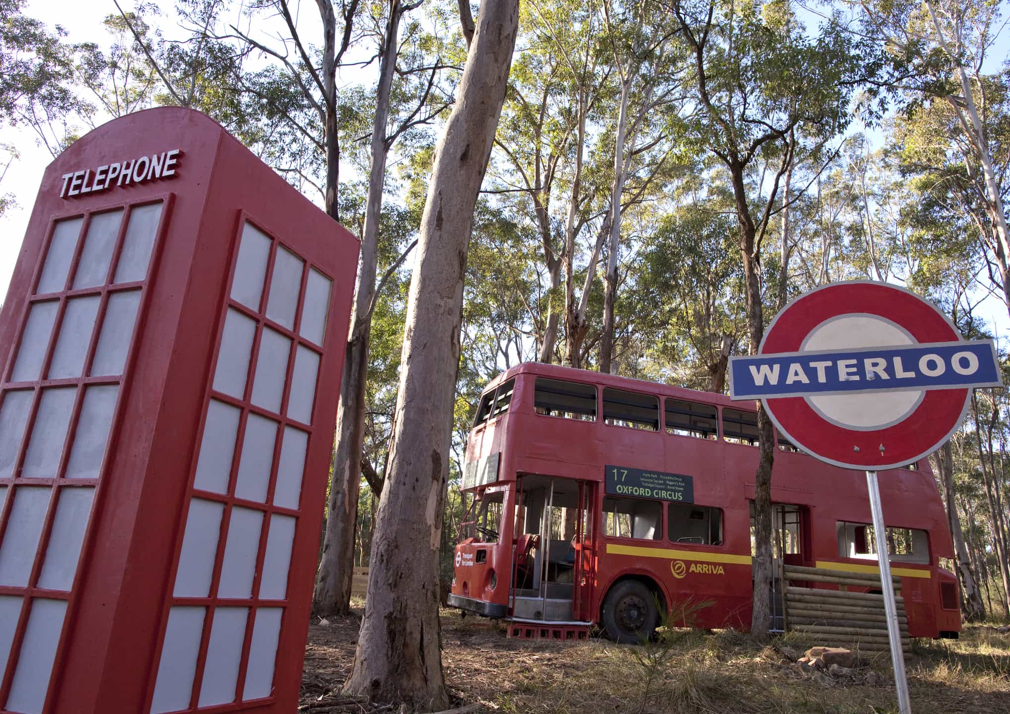 London Bus Paintball Game Zone at Cobham Paintball