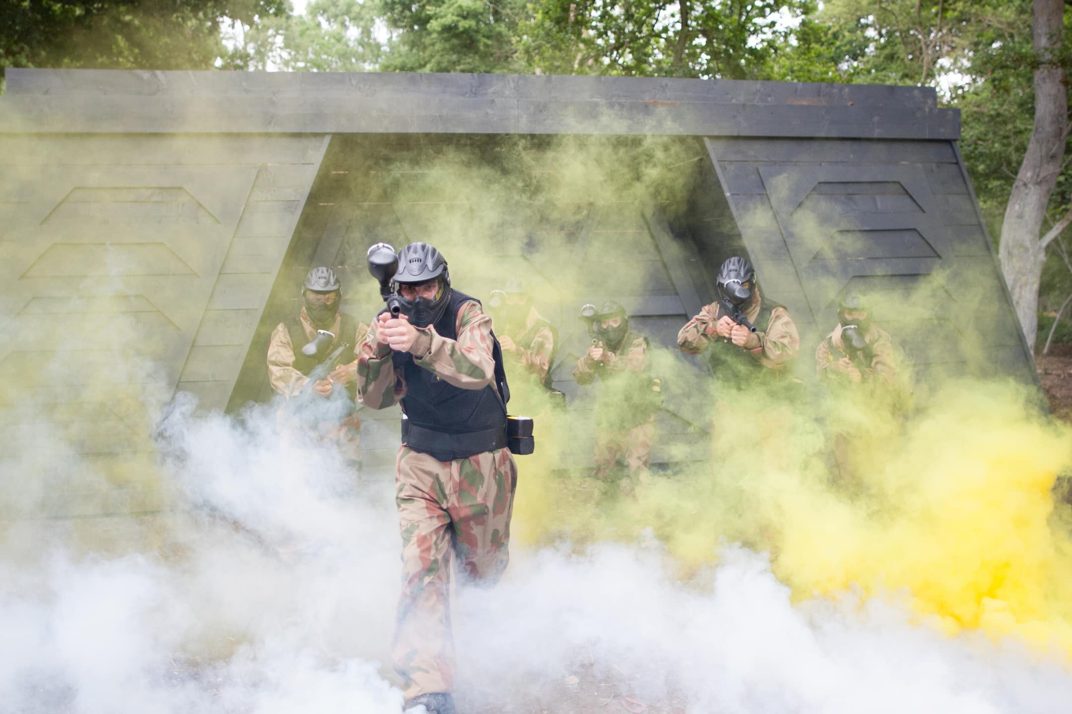 Team Storms Out Of Delta Force Paintball Space Warz