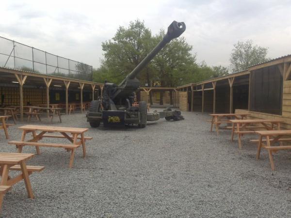 Howitzer gun at base camp