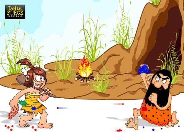 Paintball History - Cavemen