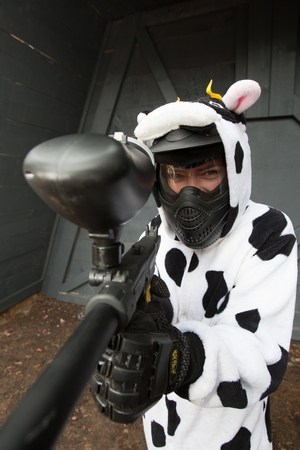 Hen party cow fancy dress costume