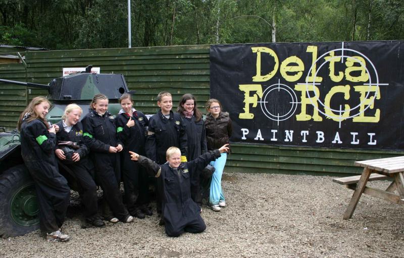 Happy Kids at Paintball Centre Basecamp