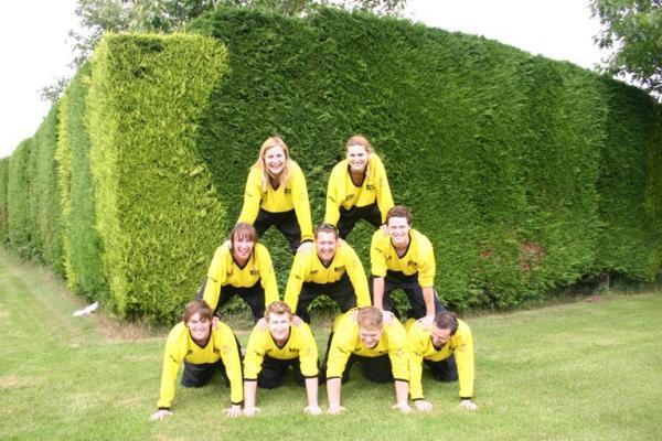 Delta Force Marshalls In A Human Pyramid