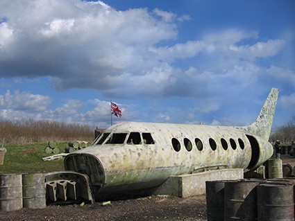 Abandoned jet fighter