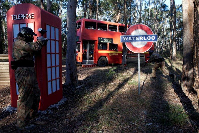 Paintball Battle at London Bus Game Zone