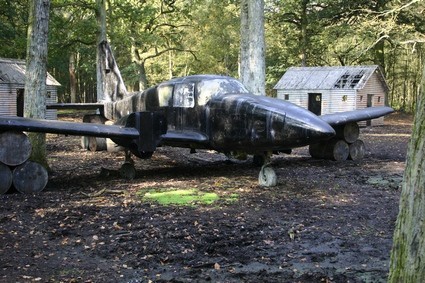 Jet fighter prop in Derbyshire game zone