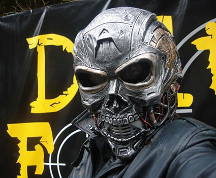 Warrington centre's Terminator mask