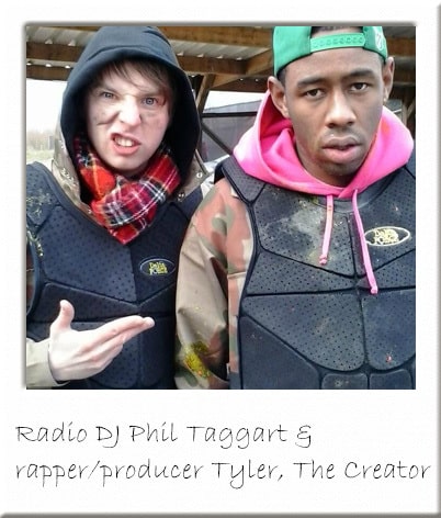 Tyler, The Creator and DJ Phil Taggart Paintballing in Essex