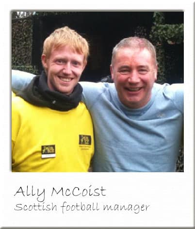 Ally McCoist at Paintball Scotland