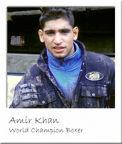 Amir Khan at Surrey Paintball