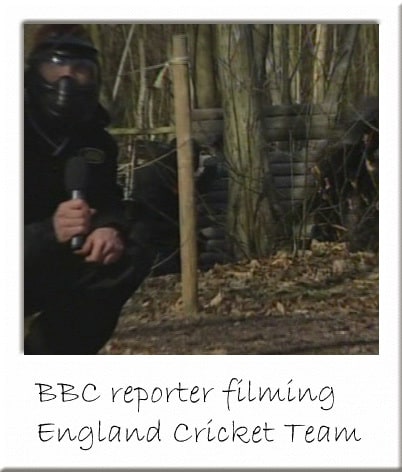 BBC Reporter in Delta Force Paintball Goggles