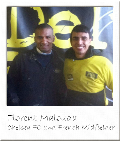 Florent Malouda with Paintball Marshal