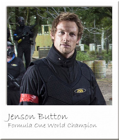 Jenson Button as Delta Force Paintball