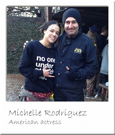 Michelle Rodriguez at Paintball Surrey