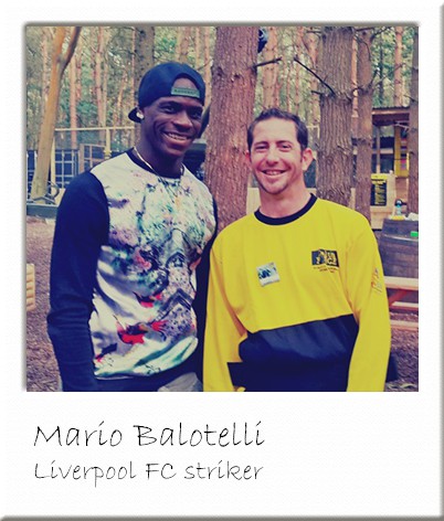 Mario Balotelli at Paintball Manchester