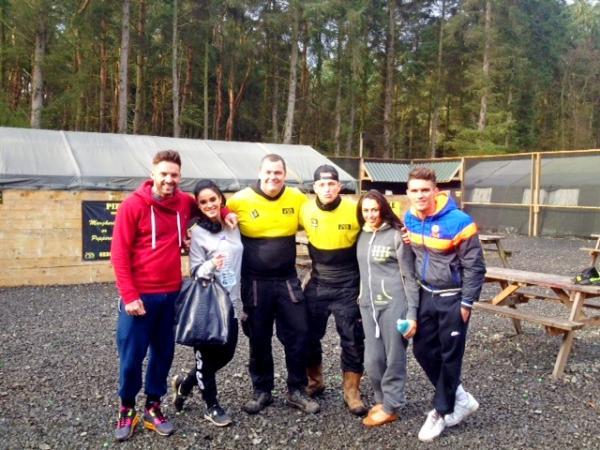 'Geordie Shore' cast with marshals