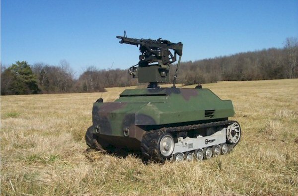 Portable Sentry Gun In Field