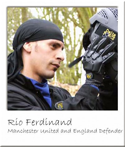 Rio Ferdinand with Paintball Goggles