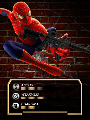 Spiderman superhero paintball