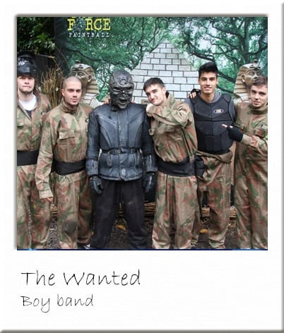 The Wanted Posing With Paintball Terminator