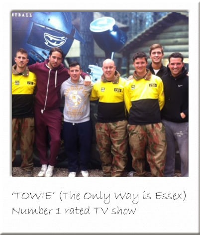 TOWIE at Paintball Centre