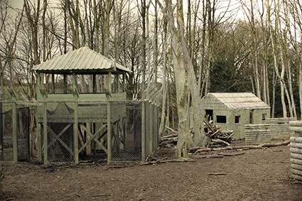 Viet Cong paintball village huts