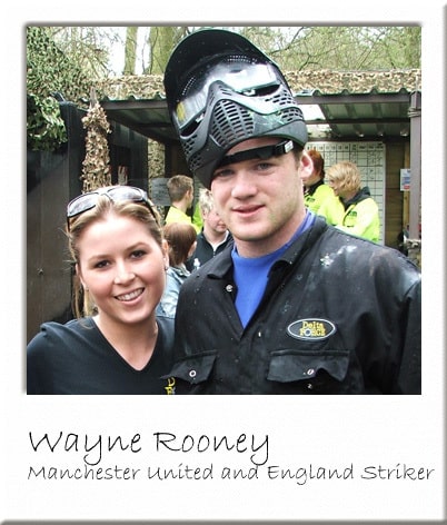 Wayne Rooney at Paintball Manchester